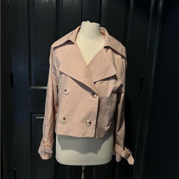 Women's Pink Double-Breasted Jacket - Picture 1 of 5